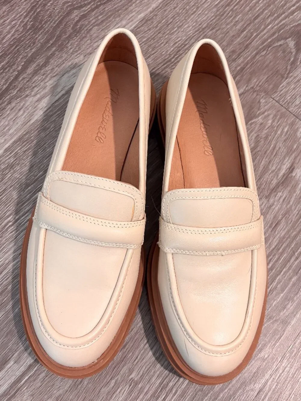 Madewell The Bradley Lugsole Leather Loafer Size 7.5